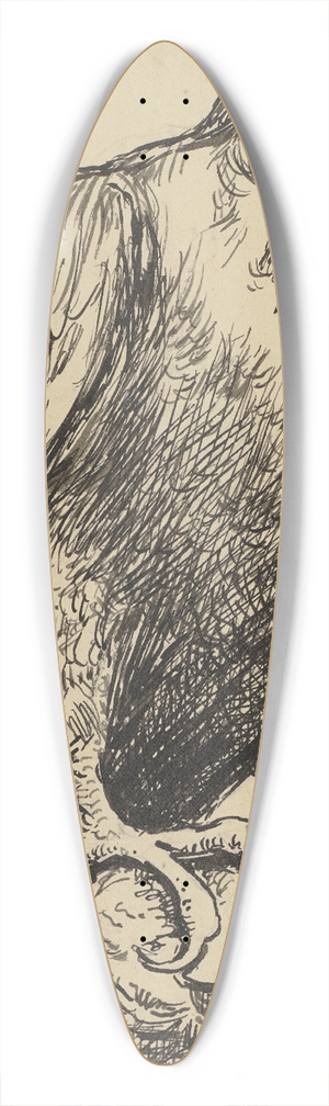 Hans Thoma - Adler 39.3 inch art pintail longboard deck