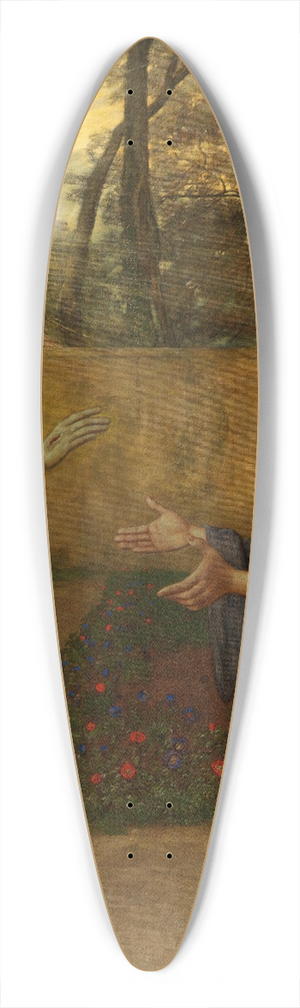 Hans Thoma - Christus als Grtner 39.3 inch art pintail longboard deck