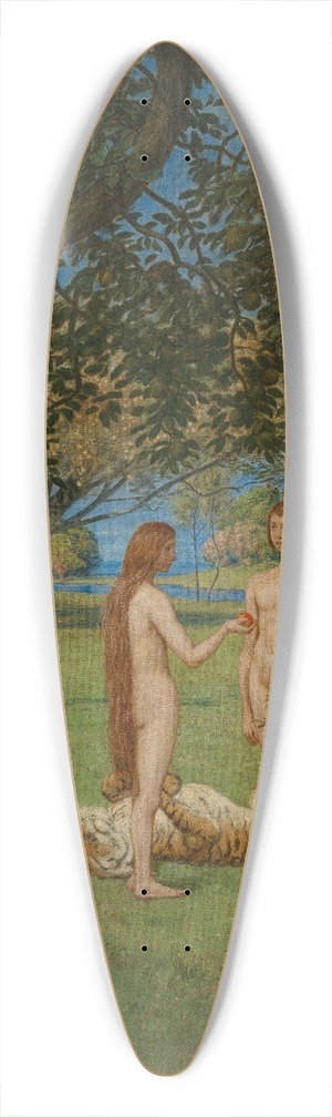 Hans Thoma - Das Paradies 39.3 inch art pintail longboard deck