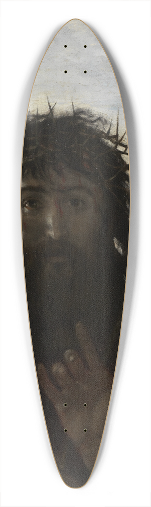 Hans Thoma - Die Verspottung Jesu 39.3 inch art pintail longboard deck