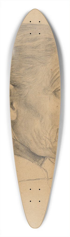 Hans Thoma - Kopf der Mutter des Knstlers 39.3 inch art pintail longboard deck