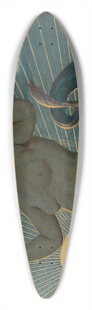 Hans Thoma - Meereserwachen 39.3 inch art pintail longboard deck Hans Thoma - Meereserwachen 39.3 inch art pintail longboard deck
