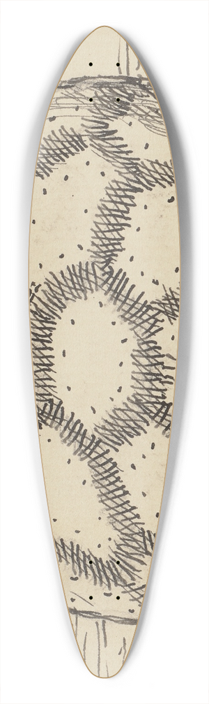 Hans Thoma - Schildkrte 39.3 inch art pintail longboard deck