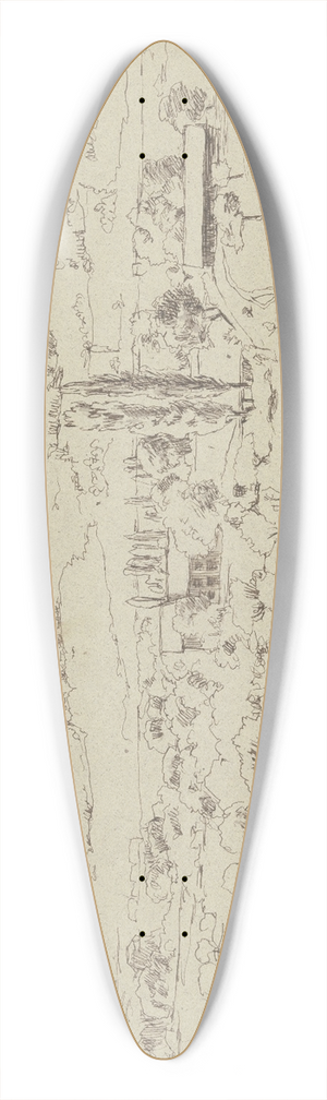 Hans Thoma - Sckingen 39.3 inch art pintail longboard deck