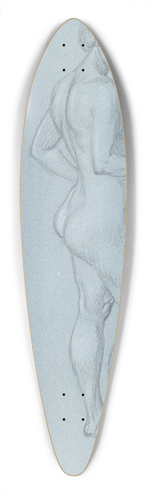 Hans Thoma - Skizze eines weiblichen Aktes 39.3 inch art pintail longboard deck