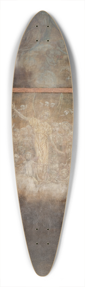 Hans Thoma - Weihnachtstriptychon; Verkndigung an die Hirten 39.3 inch art pintail longboard deck