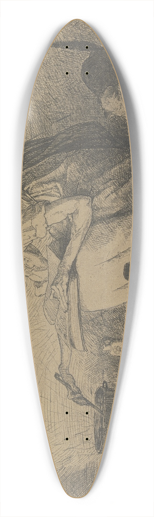 Hans Thoma - Witches kitchen 39.3 inch art pintail longboard deck