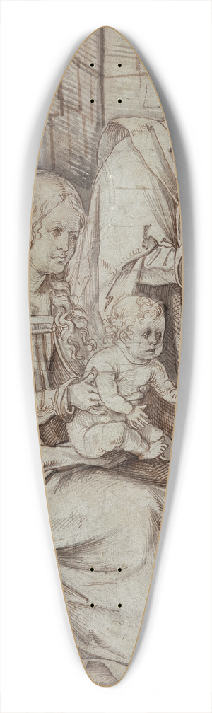 Hans von Kulmbach - Heilige Familie (linker Teil einer Anbetung der Knige) 39.3 inch art pintail longboard deck