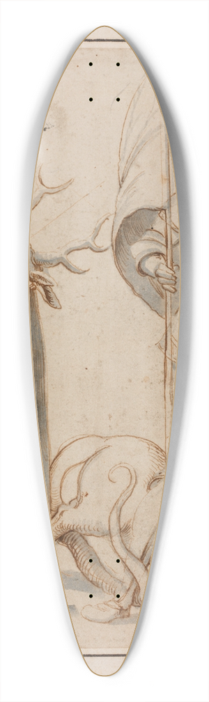 Hans von Kulmbach - Saint Eustace and Saint George 39.3 inch art pintail longboard deck