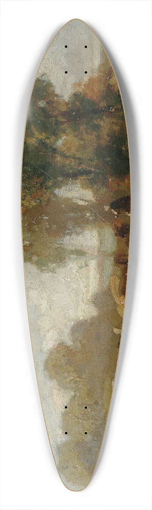 Hans Von Mares - Halt an der Trnke 39.3 inch art pintail longboard deck