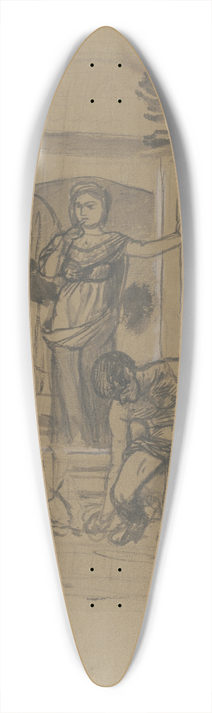 Hans Von Mares - Idyll II 39.3 inch art pintail longboard deck