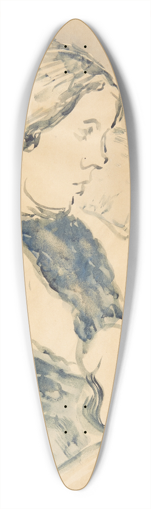 Harald Giersing - Portrt af siddende kvinde vendt mod hjre 39.3 inch art pintail longboard deck