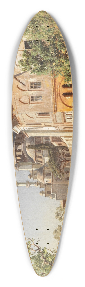 Harald Jerichau - Marktstrae in Konstantinopel mit Hagia Sophia 39.3 inch art pintail longboard deck