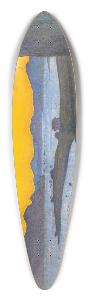 Harald Sohlberg - From Vrvgen, The Fishermans Cottage 39.3 inch art pintail longboard deck