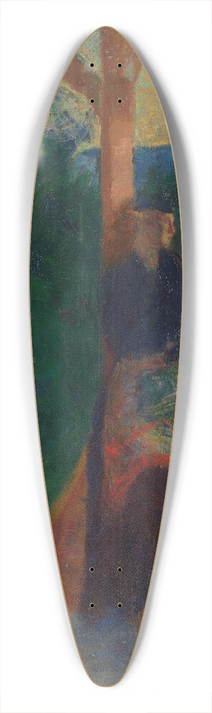 Harald Sohlberg - On the Veranda 39.3 inch art pintail longboard deck