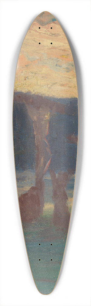 Harald Sohlberg - The Crucifixion 39.3 inch art pintail longboard deck