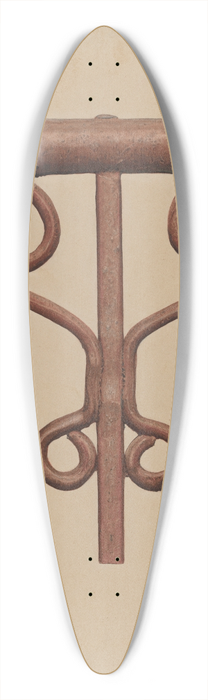 Harley Kempter - Cast Iron Window Railing 39.3 inch art pintail longboard deck