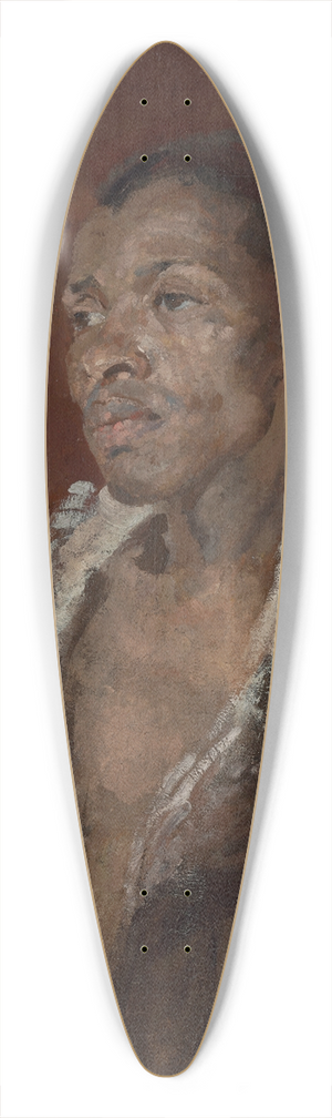 Harold Gilman - Portrait of a man 39.3 inch art pintail longboard deck