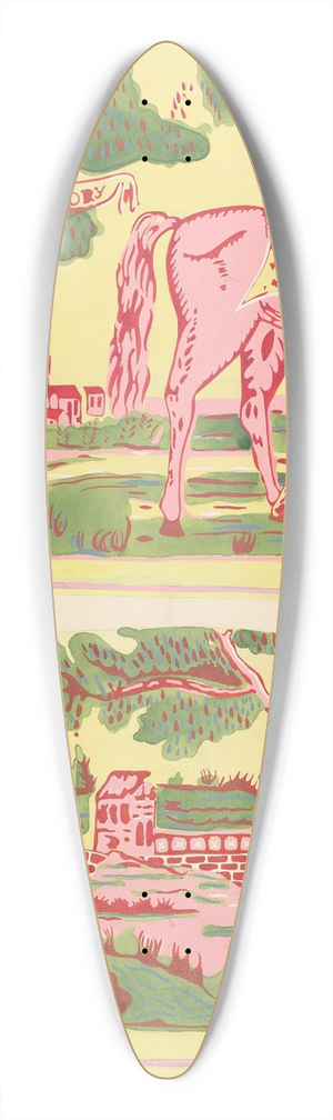 Harold Merriam - Bandbox 39.3 inch art pintail longboard deck