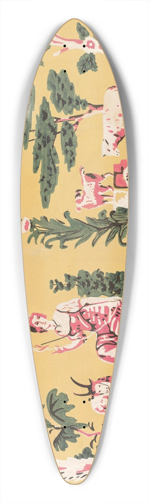 Harold Merriam - Bandbox Design 39.3 inch art pintail longboard deck