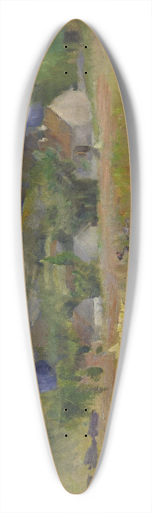 Harriet Backer - Landskap fra Brum 39.3 inch art pintail longboard deck Harriet Backer - Landskap fra Brum 39.3 inch art pintail longboard deck