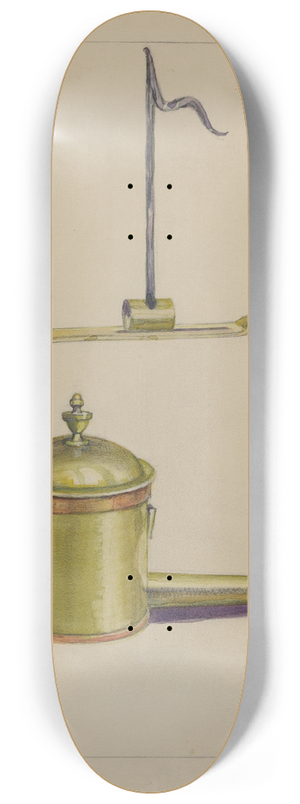 Charles Caseau - Sperm Oil Lamp 8.25 inch art skate deck