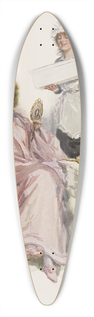 Harrison Fisher - Harrison Fisher girls Pl.12 39.3 inch art pintail longboard deck