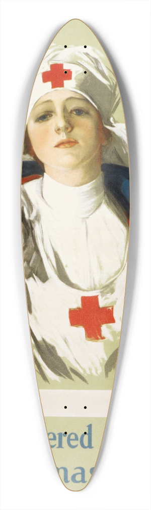 Harrison Fisher - Have you answered the Red Cross Christmas roll call 39.3 inch art pintail longboard deck Harrison Fisher - Have you answered the Red Cross Christmas roll call 39.3 inch art pintail longboard deck