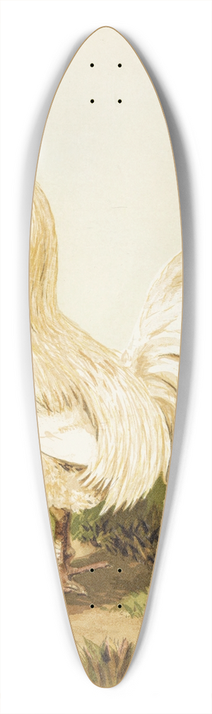 Harrison Weir - White Dorking 39.3 inch art pintail longboard deck