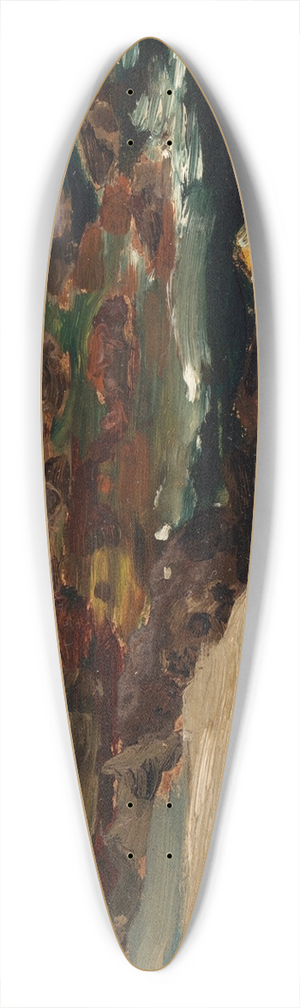 Harry Clarke - Landscape by the Coast 39.3 inch art pintail longboard deck