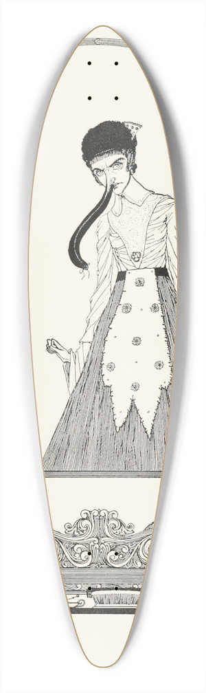 Harry Clarke - Truth to tell, this new ornament did not set off her beauty 39.3 inch art pintail longboard deck