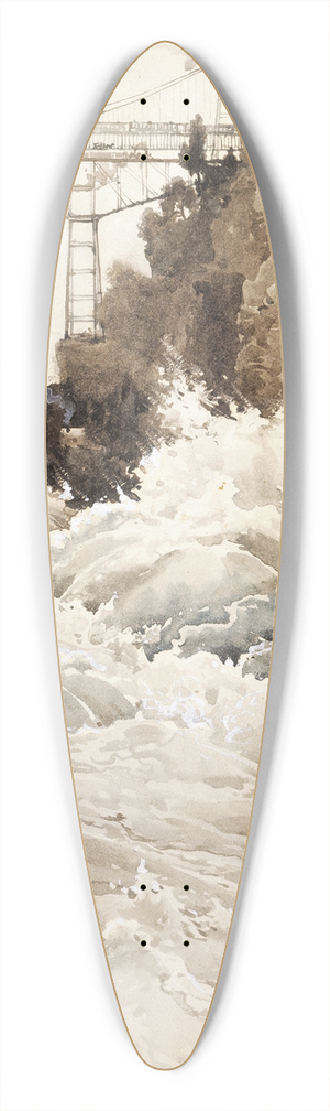 Harry Fenn - The Whirlpool Rapids 39.3 inch art pintail longboard deck