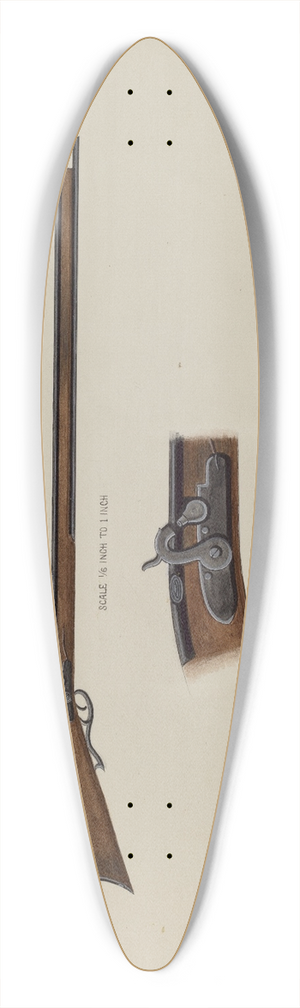 Harry G. Aberdeen - Gun 39.3 inch art pintail longboard deck