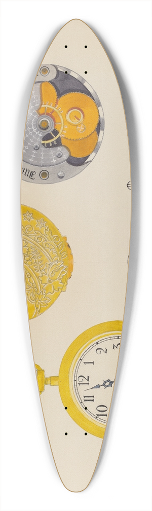 Harry G. Aberdeen - Ladys Watch Case and Frame 39.3 inch art pintail longboard deck