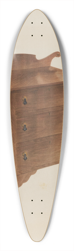Harry King - Walnut Wash Stand 39.3 inch art pintail longboard deck
