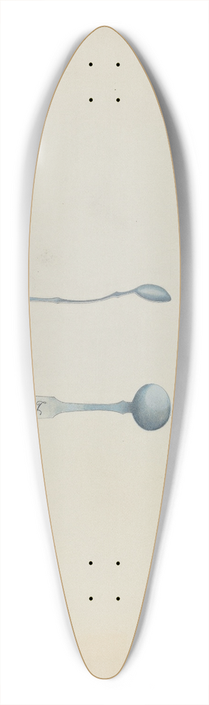 Harry Mann Waddell - Silver Salt Spoon 39.3 inch art pintail longboard deck