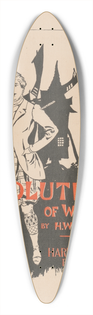 Harry Whitney McVickar - The evolution of woman 39.3 inch art pintail longboard deck