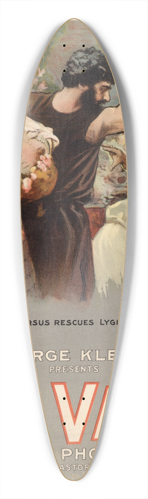 H.C. Miner Litho. Co. - Quo Vadis Ursus rescues Lygia. 39.3 inch art pintail longboard deck