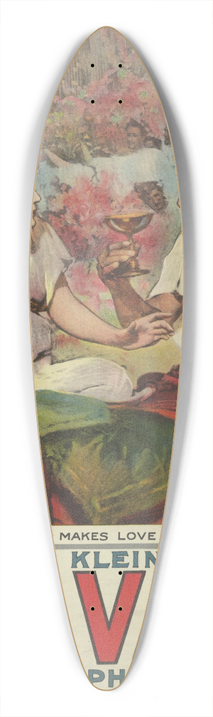 H.C. Miner Litho. Co. - Quo Vadis Vinitius makes love to Lygia. 39.3 inch art pintail longboard deck