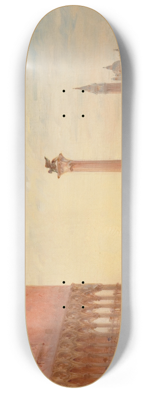 Charles Clement Calderon - View Of The Piazza San Marco, Venice 8.25 inch art skate deck