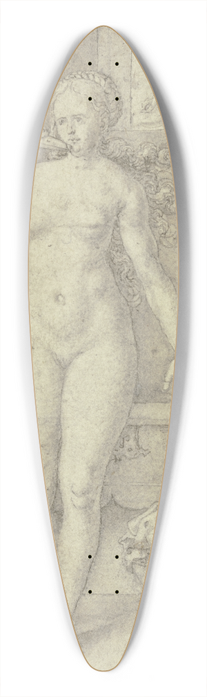 Heinrich Aldegrever - Herkules ttet die Schlangen; Leda mit dem Schwan 39.3 inch art pintail longboard deck