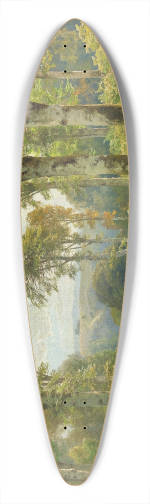 Heinrich Bhmer - Roe Deer by a Stream 39.3 inch art pintail longboard deck