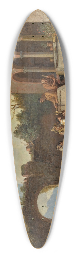 Heinrich Brkel - Soup Kitchen In The Monastery 39.3 inch art pintail longboard deck