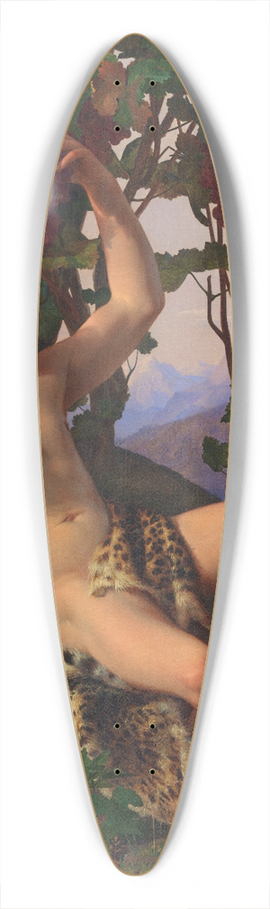 Heinrich Eddelien - A young faun picking grapes 39.3 inch art pintail longboard deck