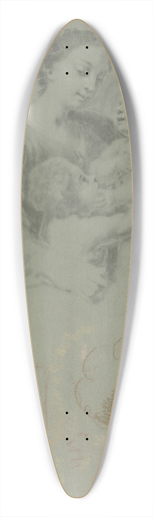 Heinrich Friedrich Fger - Studienblatt mit einer Madonna mit dem Kind und dem Johannesknaben, dazu ein brtiger Mann mit Mtze 39.3 inch art pintail longboard deck