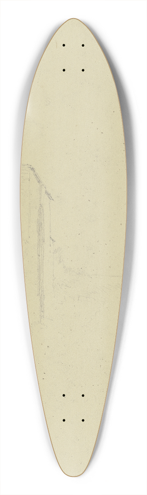 Heinrich Funk - Gate in a wall 39.3 inch art pintail longboard deck