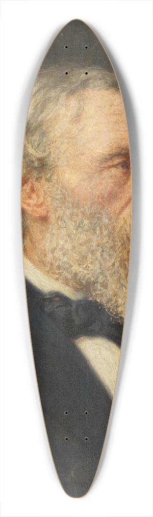 Heinrich Lessing - Bildnis des Malers Carl Friedrich Lessing 39.3 inch art pintail longboard deck