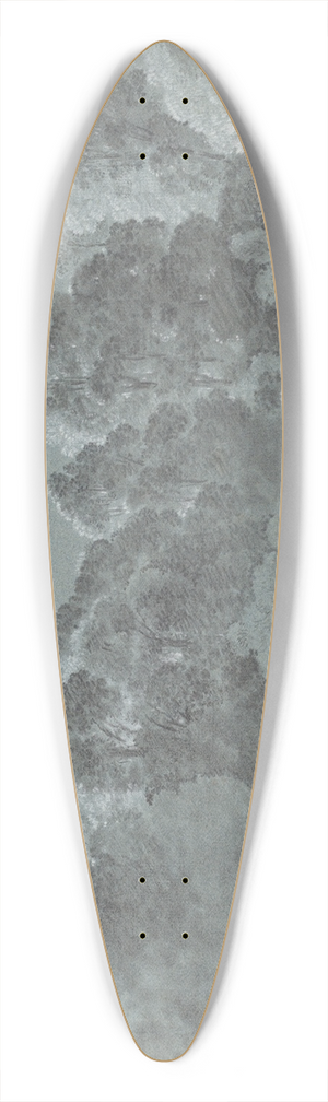 Heinrich Rieter - Forest Treetops Struck by Light 39.3 inch art pintail longboard deck
