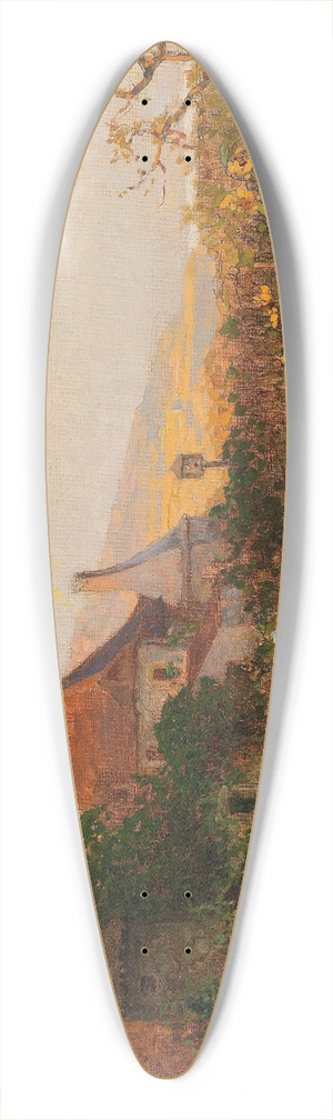 Heinrich Tomec - Partie in der Wachau 39.3 inch art pintail longboard deck