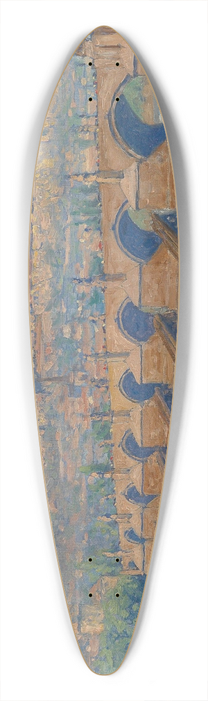 Heinrich Tomec - Prag 39.3 inch art pintail longboard deck